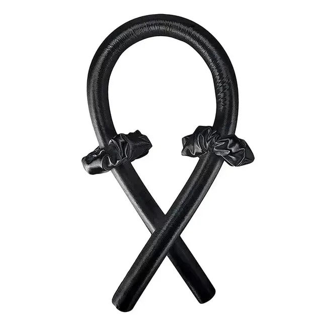 Heatless Curling Rod Headband No Heat Silk Curls Ribbon Hair Rollers Sleeping Soft