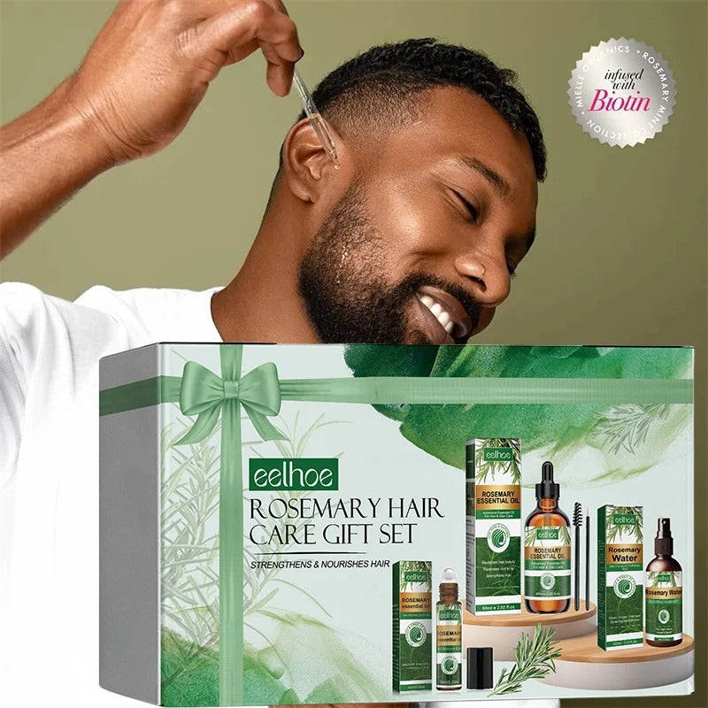 Hair Growth Kit Essential Oil Rosemary Mint Hair Strengthening Oil Nourishing Treatment