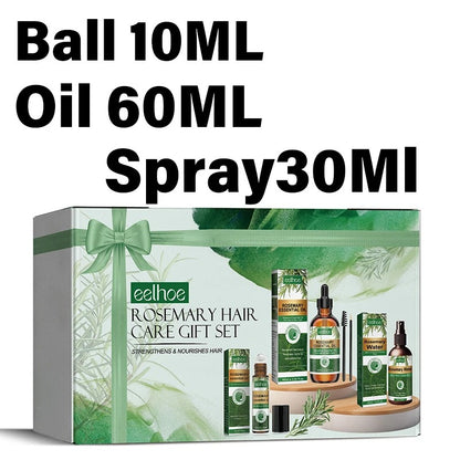 Hair Growth Kit Essential Oil Rosemary Mint Hair Strengthening Oil Nourishing Treatment