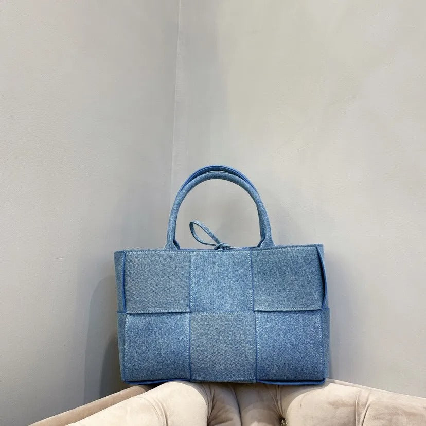 Luxury Denim Women's Handbags Designer Woven Canvas Shoulder Bag Brands Composited Bags for Women