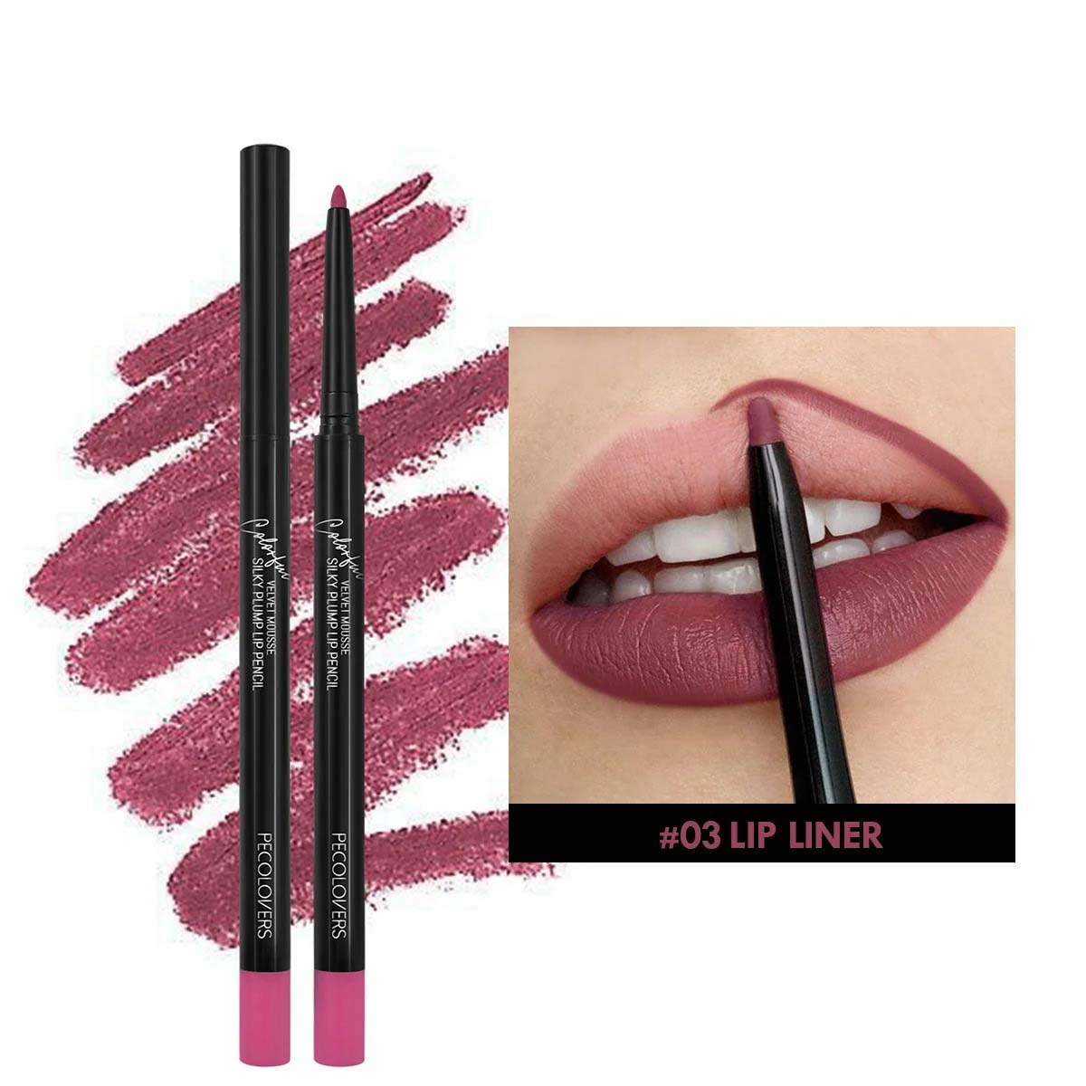 Waterproof Matte Lipliner Pencil Red Contour Tint Lipstick Long Lasting Non-stick Cup Moisturizing Lips Makeup