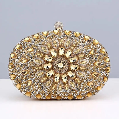 Diamond Women Luxury Clutch Evening Bag Wedding Crystal Ladies Cell Phone Pocket Purse Female Wallet for Party Quality Gift