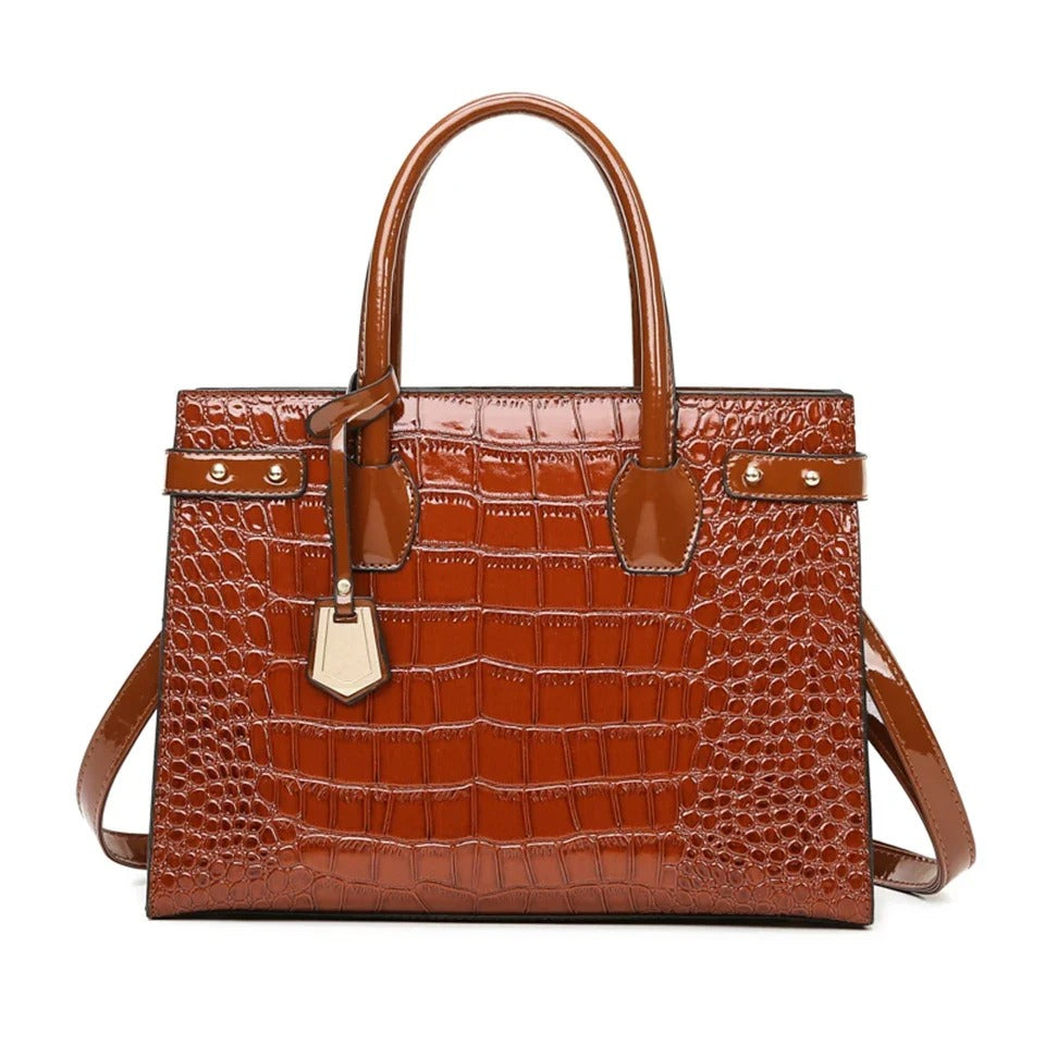 Pantent Leather Women Messenger Bags Crocodile Female Crossbody Shoulder Hand bags For Women