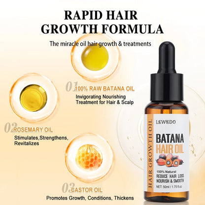 50ml Batana Oil Hair Growth for Men Women Fast Growing Products Essential Oils