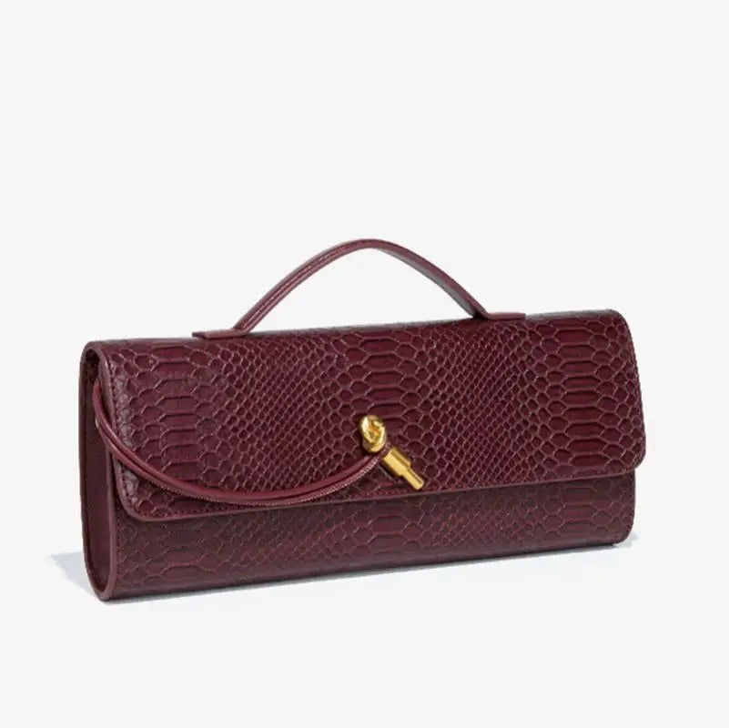 Luxury Design Top-Handle Bag For Women Evening Handbag Long Purse, Crocodile Pattern Crossbody Shoulder Bags Fashionable Outfits
