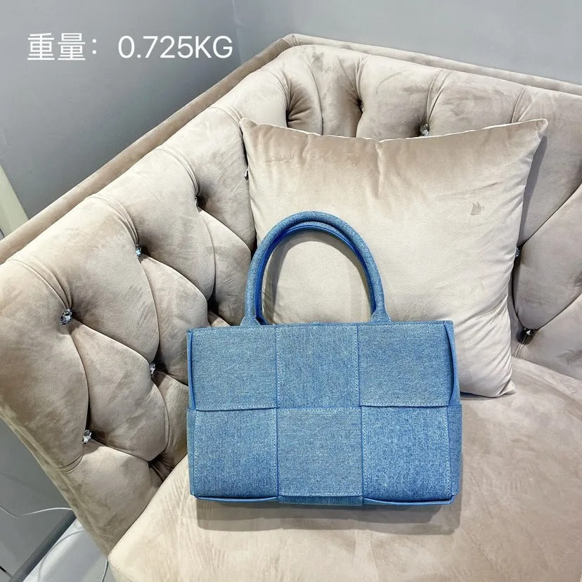 Luxury Denim Women's Handbags Designer Woven Canvas Shoulder Bag Brands Composited Bags for Women