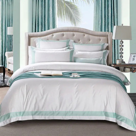 100% Cotton Hotel White Bedding Set Luxury for  King, Queen, Full, and Twin Bedsheets