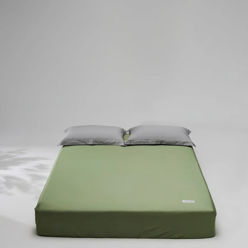 Egyptian Cotton Fitted Sheet (No Pillowcase) Luxury Mattress Cover for  King, Queen, Full, and Twin Bedsheets