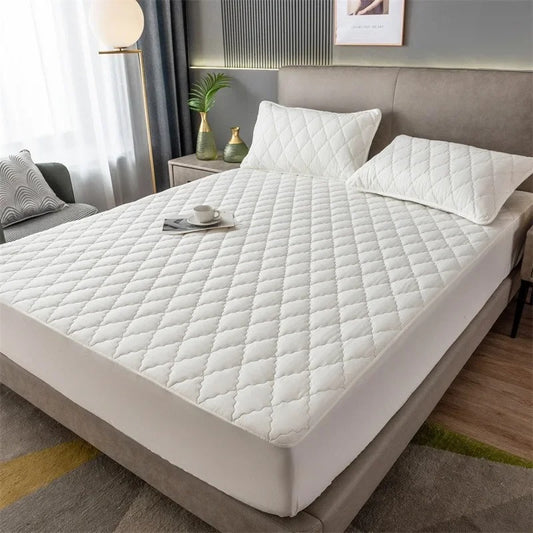 Machine Washable Waterproof Diamond Patterned Bed Sheet for  King, Queen, Full, and Twin