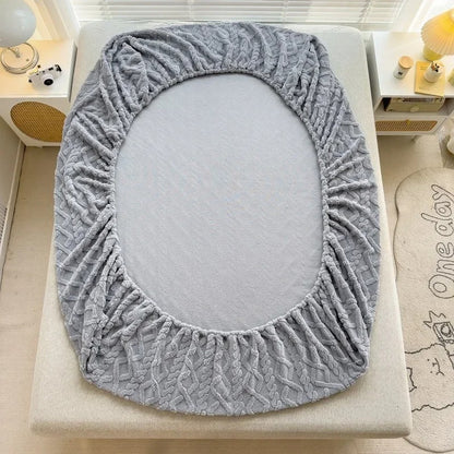 Taff Velvet Soft Woolen Blanket for Bedding with Elastic Band for  King, Queen, Full, and Twin