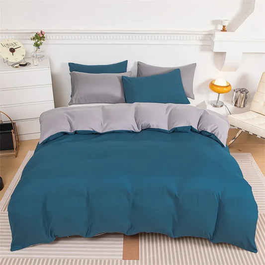 Microfiber Bedding Set,3pcs Comforter Cover with 2 Pillowcase for  King, Queen, Full, and Twin Bedsheets