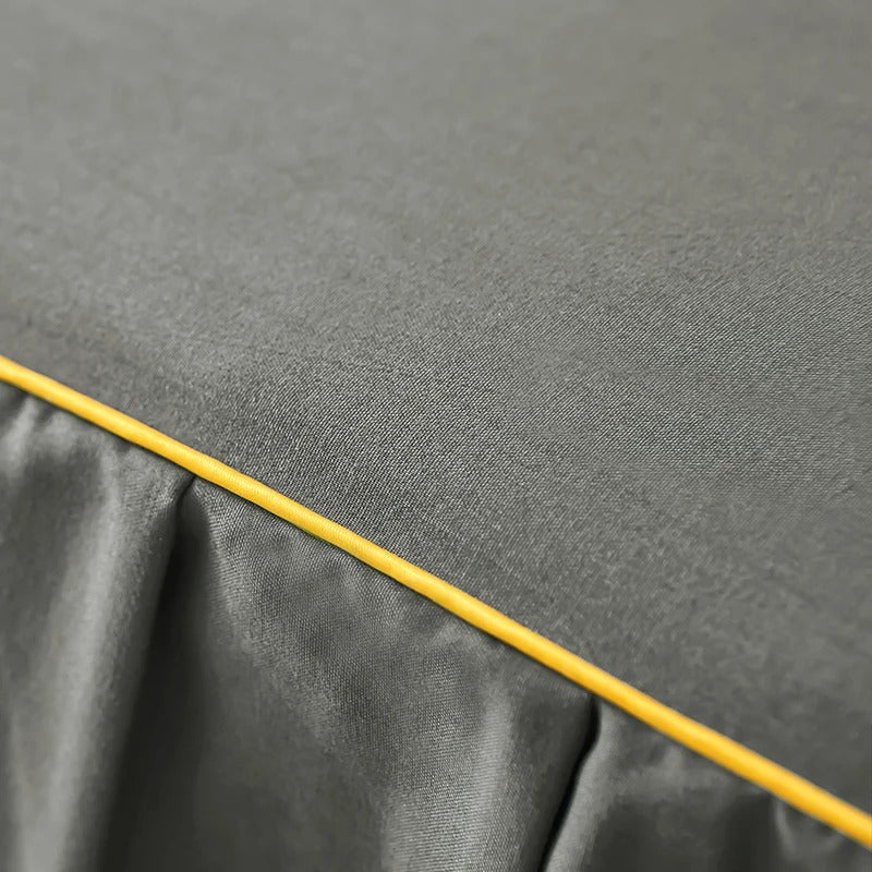 Skirt Ruffled Bedskirt Bed Wrap Around Cover Non-slip Mattress Cover for  King, Queen Full, Twin Bedsheets
