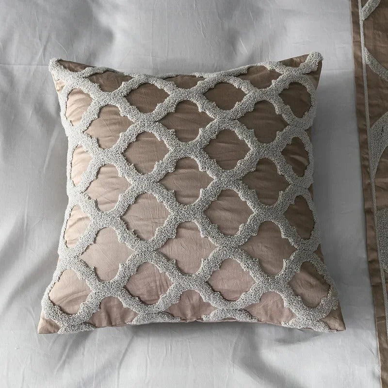 Grey White Bed Sheet Pillowcase Duvet Cover Set for  King, Queen Full, Twin Bedsheets