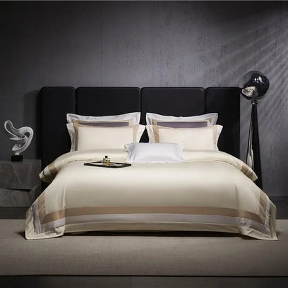 4Pcs 100%Egyptian Cotton 1000TC Bedding Sets for  King, Queen Full, Twin Bedsheets