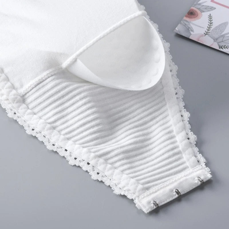 Women Invisible Chest Fashion Sexy Tube Top Inside Dress Lace Side Female Lingerie