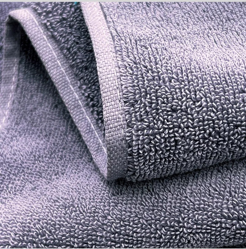 6PCS Bath Towel Set Adult Bathroom Cotton Super Absorbent 2 Wash Towel