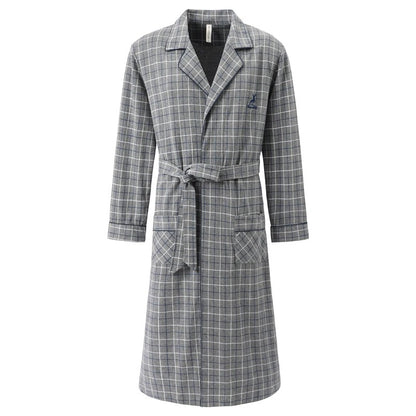 Men's Autumn Full Cotton Robes Big Yards