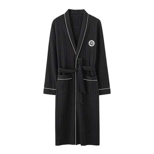 Men's Autumn Full Cotton Robes Big Yards