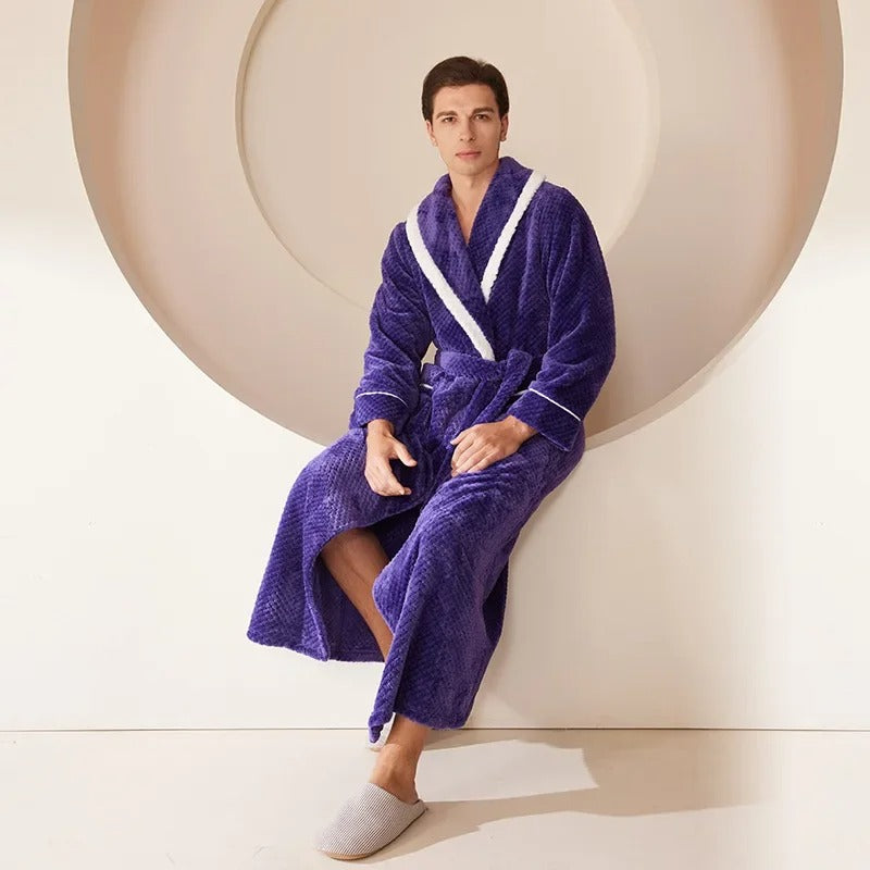 Men's Long Robe Home Clothing Sleepwear Loose Nightwear