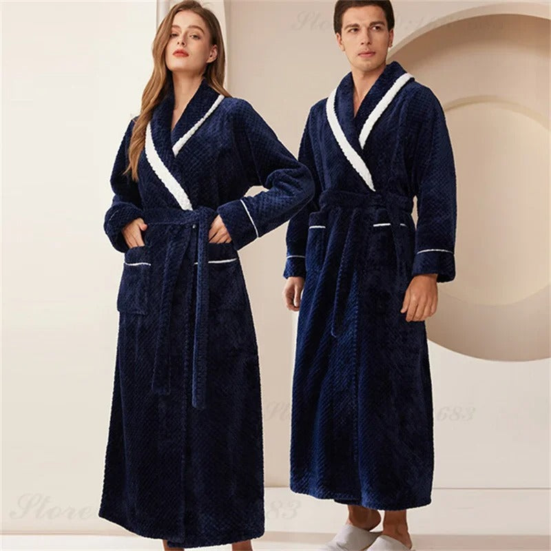 Men's Long Robe Home Clothing Sleepwear Loose Nightwear