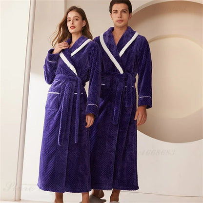 Men's Long Robe Home Clothing Sleepwear Loose Nightwear