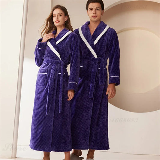 Men's Long Robe Home Clothing Sleepwear Loose Nightwear