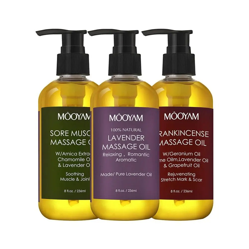 236ml Natural Organic Lavender Relaxing Anti Cellulite Body Skin Massage Body Oil Sore Muscle Massage Oil Frankincense Oil