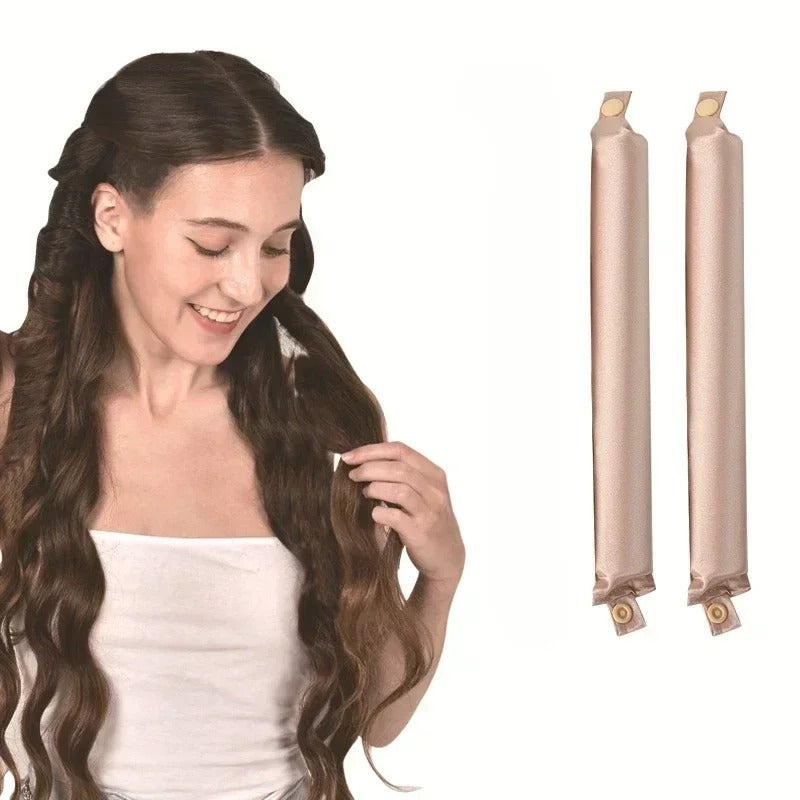 Heatless Hair Curler Curling Rod Headband No Heat Hair Rollers Satin Lazy Curls Soft Curlers