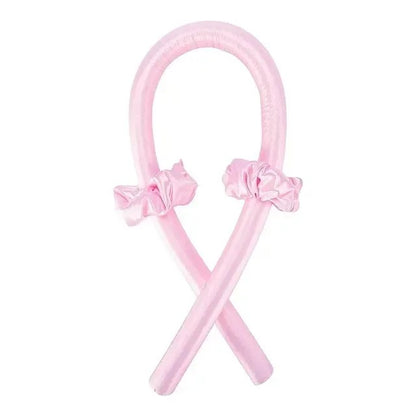 Heatless Curling Rod Headband No Heat Silk Curls Ribbon Hair Rollers Sleeping Soft