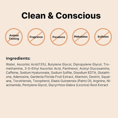 COSRX Pure Vitamin C 13% Serum with Vitamin E & Hyaluronic Acid, Brightening & Hydrating Facial Serum for Fine Lines, 20ml