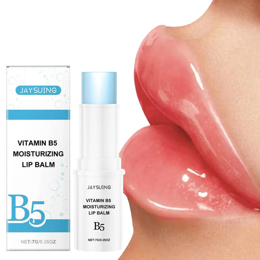 Vitamin B5 Moisturizing Lipstick Lip Balm Fade Lip Lines Remove Dead Skin Anti-Drying Nourishing Long Lasting Hydrating Lip Care