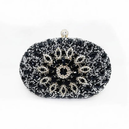 Diamond Women Luxury Clutch Evening Bag Wedding Crystal Ladies Cell Phone Pocket Purse Female Wallet for Party Quality Gift