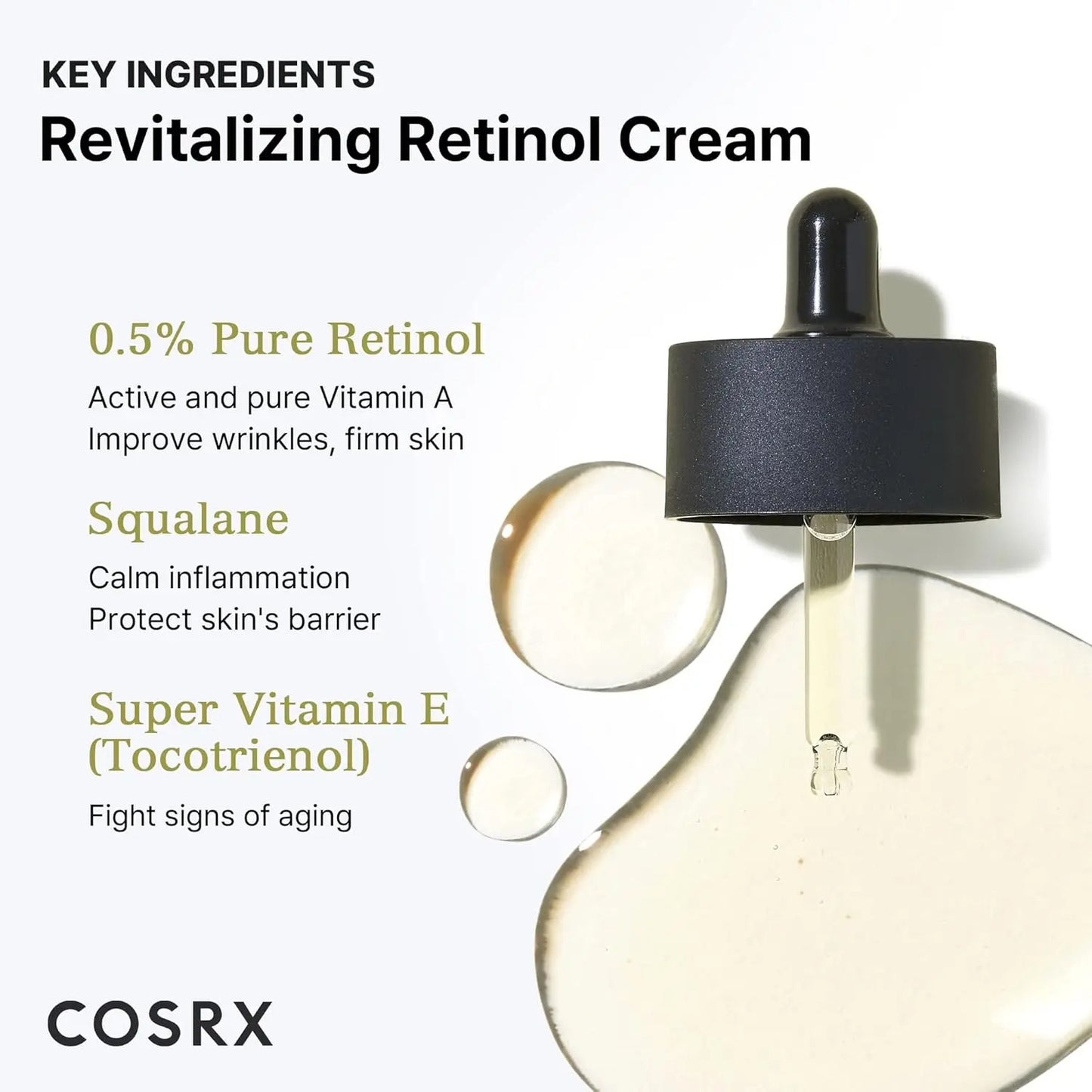 COSRX Skin Cycling Routine - Snail Mucin 96% Essence + Retinol 0.5 Oil, Recovery Set for Face and Neck
