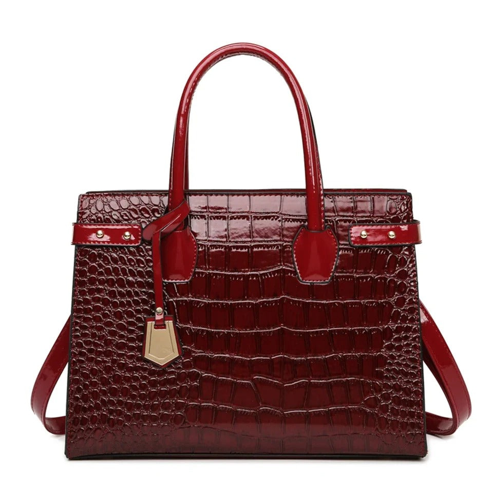 Pantent Leather Women Messenger Bags Crocodile Female Crossbody Shoulder Hand bags For Women