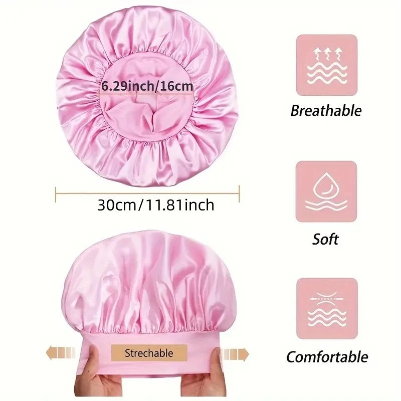 Heatless Curling Rod Headband Satin Bonnet Set No Heat Hair Curler Hair Rollers Soft Curlers