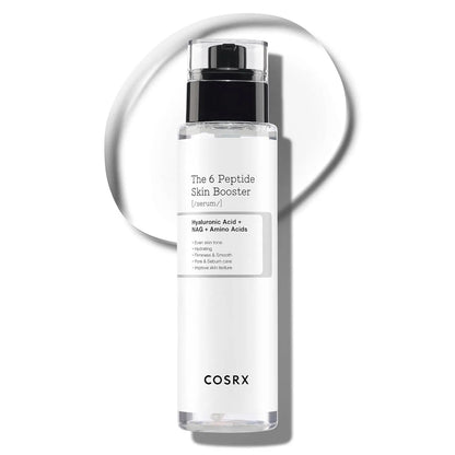 COSRX 6X Peptide Collagen Booster Toner Serum, Niacinamide & Hyaluronic Acid Skin Renewal Boosting Facial Essence, 150mL