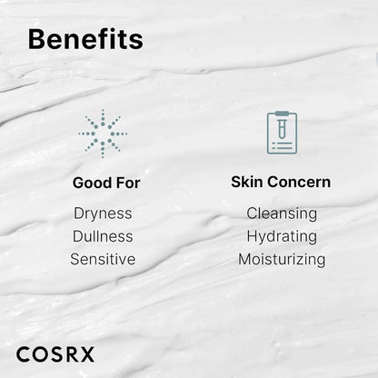COSRX Hydrium Triple Hyaluronic Moisturizing Cleanser 5.07 fl.oz / 150ml | Daily Cleanser for Dry Skin with Hyaluronic Acid