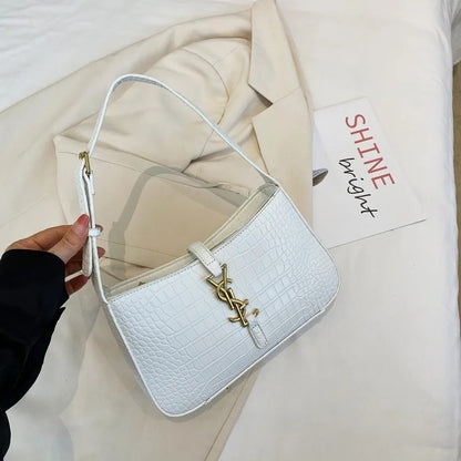 Crocodile Pattern Underarm Bag Versatile Handbag
