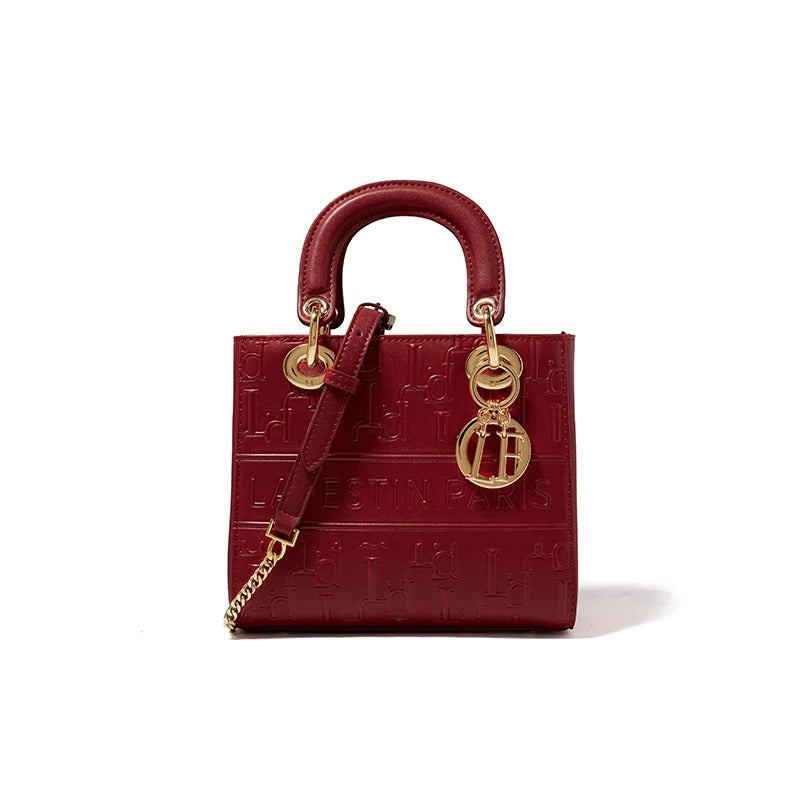 New Trendy One-shoulder Luxury Brand Designer Top Handle Crossbody Female Purse Leather Bags