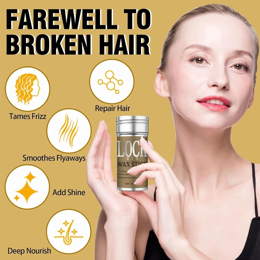 Hair Wax Stick for Women and Kids Long Lasting Hold Pomade Control Broken Frizz Flyaway Styling Wax
