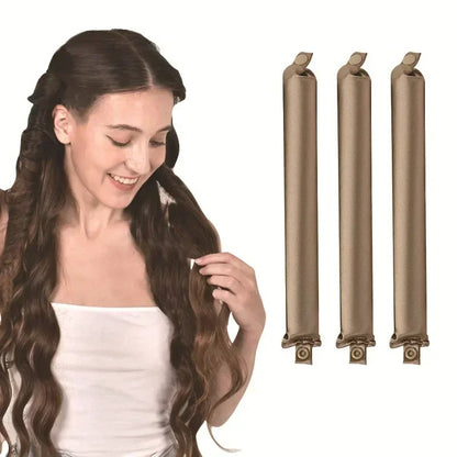 Heatless Hair Curler Curling Rod Headband No Heat Hair Rollers Satin Lazy Curls Soft Curlers