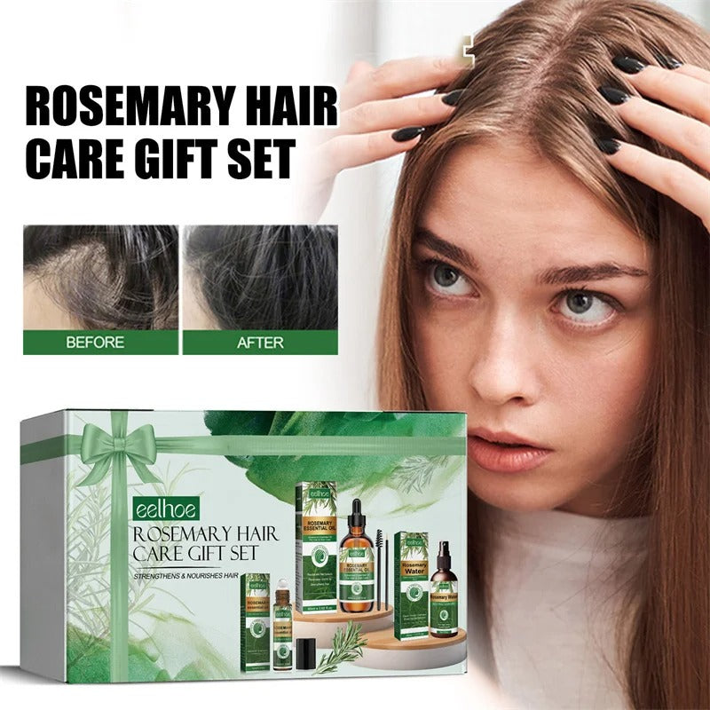 Hair Growth Kit Essential Oil Rosemary Mint Hair Strengthening Oil Nourishing Treatment