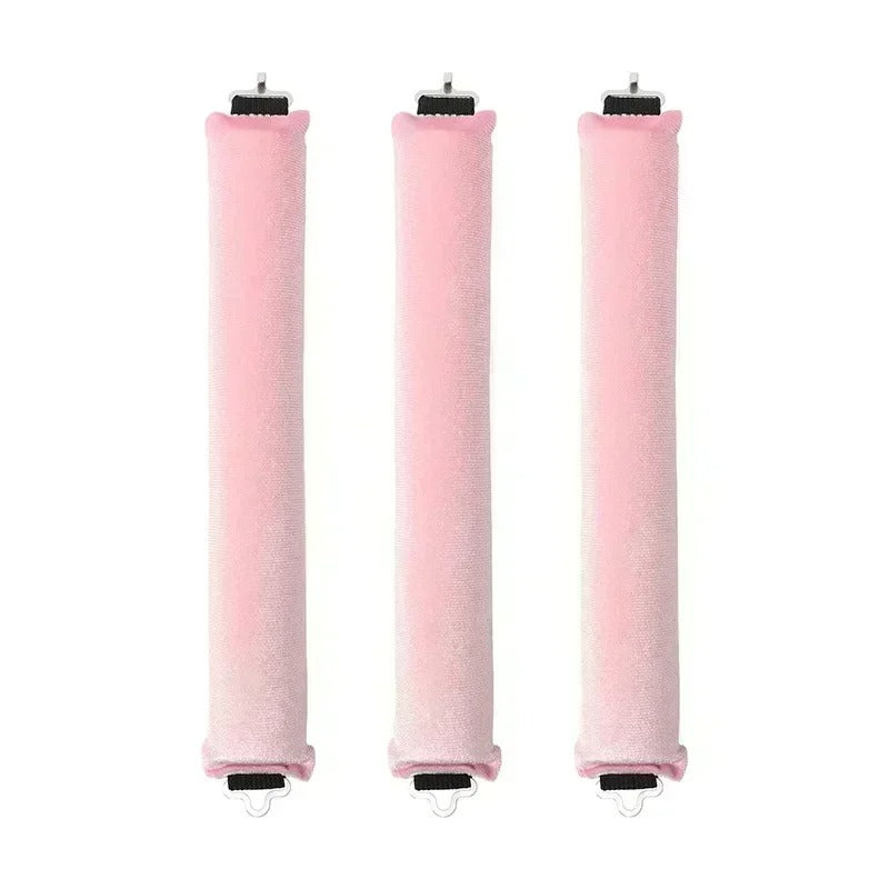 Heatless Hair Curler Satin Sleeping Cap Set No Heat Hair Rollers Curling Rod Headband Soft Curlers