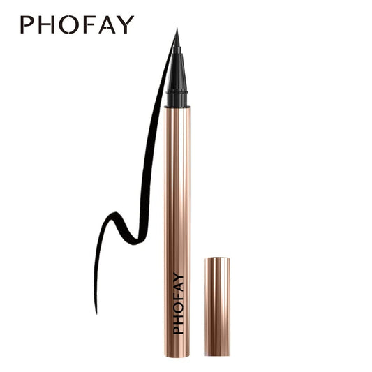 PHOFAY New Black Fine Long Lasting Liquid Eyeliner Water Pen Waterproof Quick-drying Makeup Tools Evenly Pigmented Smudge-proof