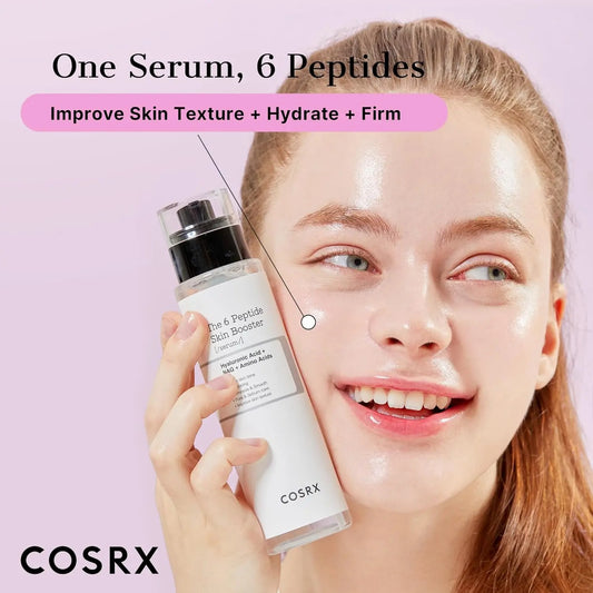 COSRX 6X Peptide Collagen Booster Toner Serum, Niacinamide & Hyaluronic Acid Skin Renewal Boosting Facial Essence, 150mL