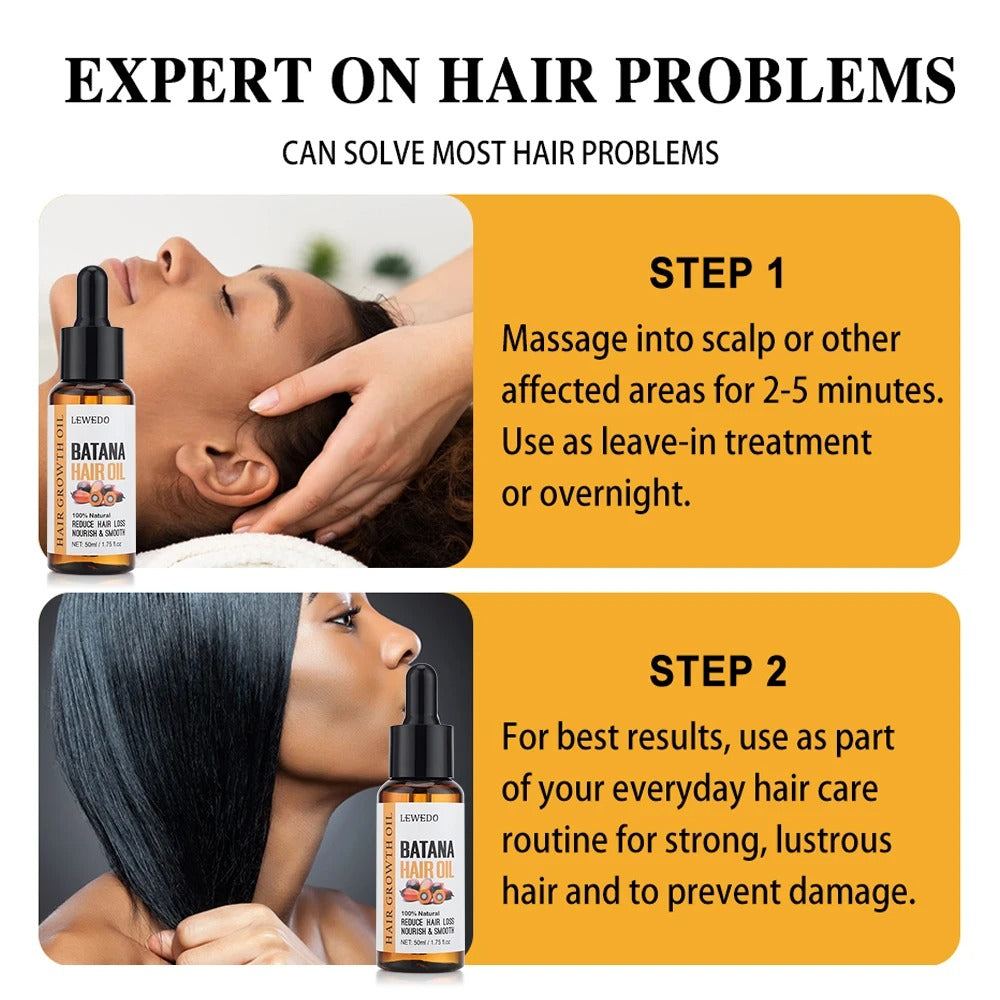 50ml Batana Oil Hair Growth for Men Women Fast Growing Products Essential Oils