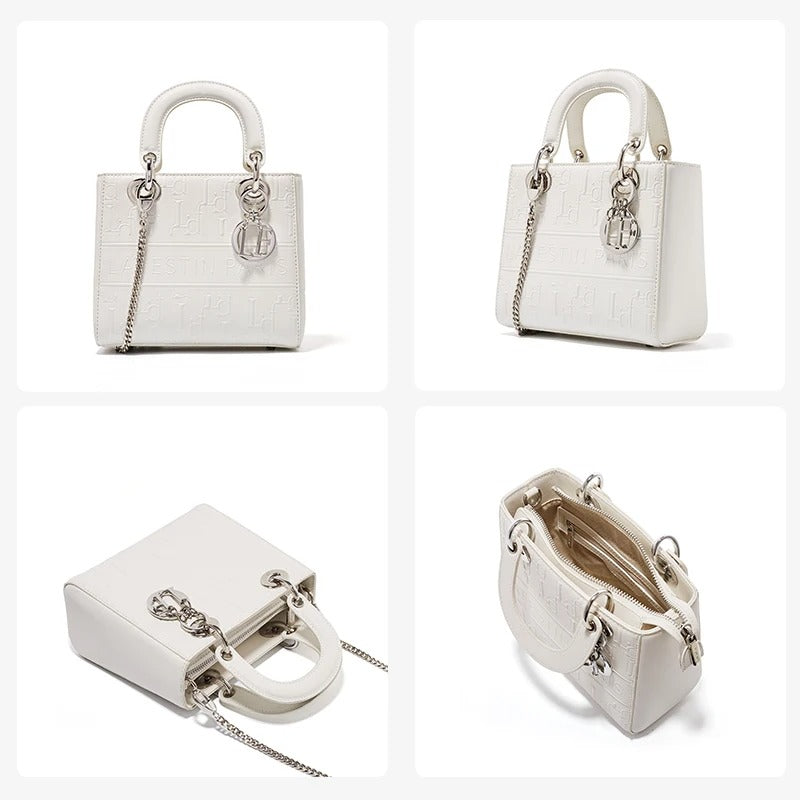 New Trendy One-shoulder Luxury Brand Designer Top Handle Crossbody Female Purse Leather Bags