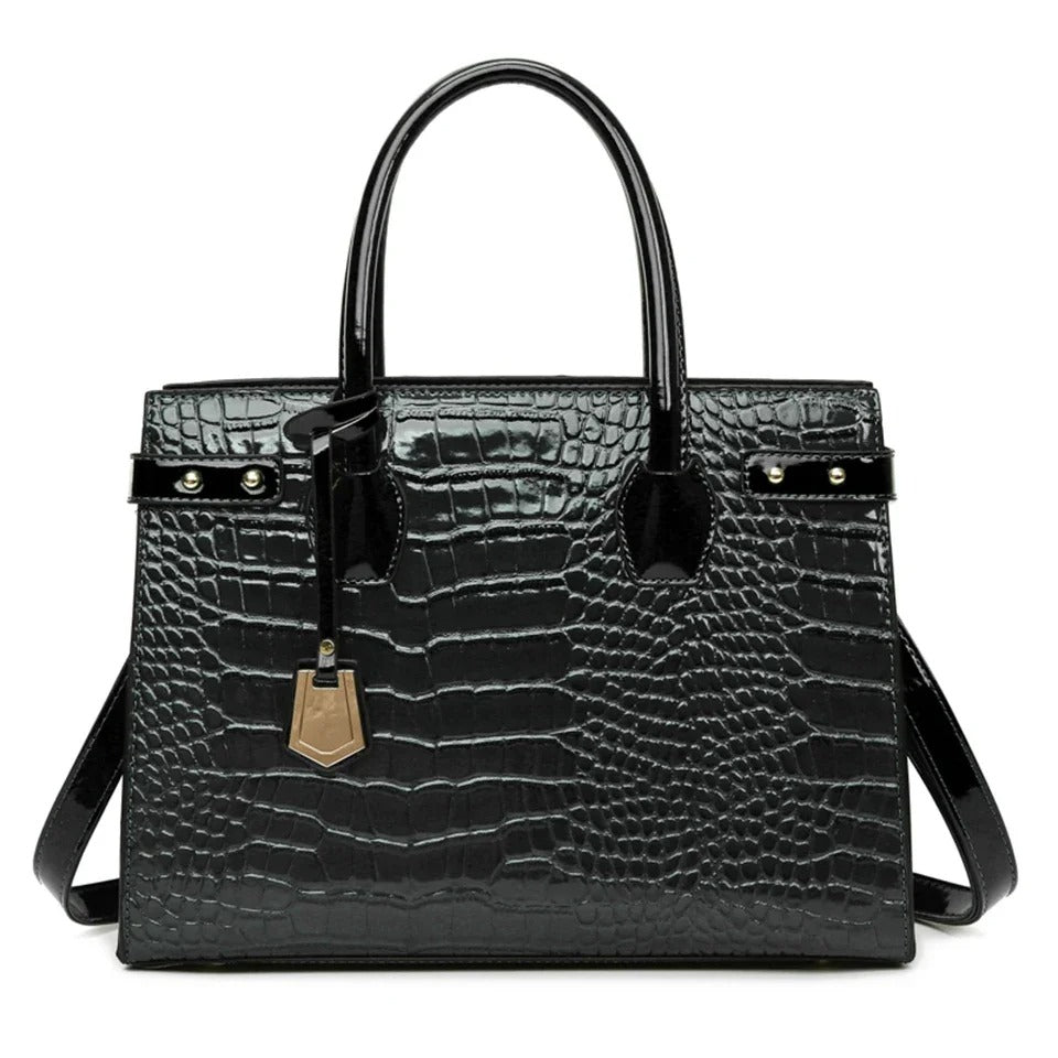 Pantent Leather Women Messenger Bags Crocodile Female Crossbody Shoulder Hand bags For Women