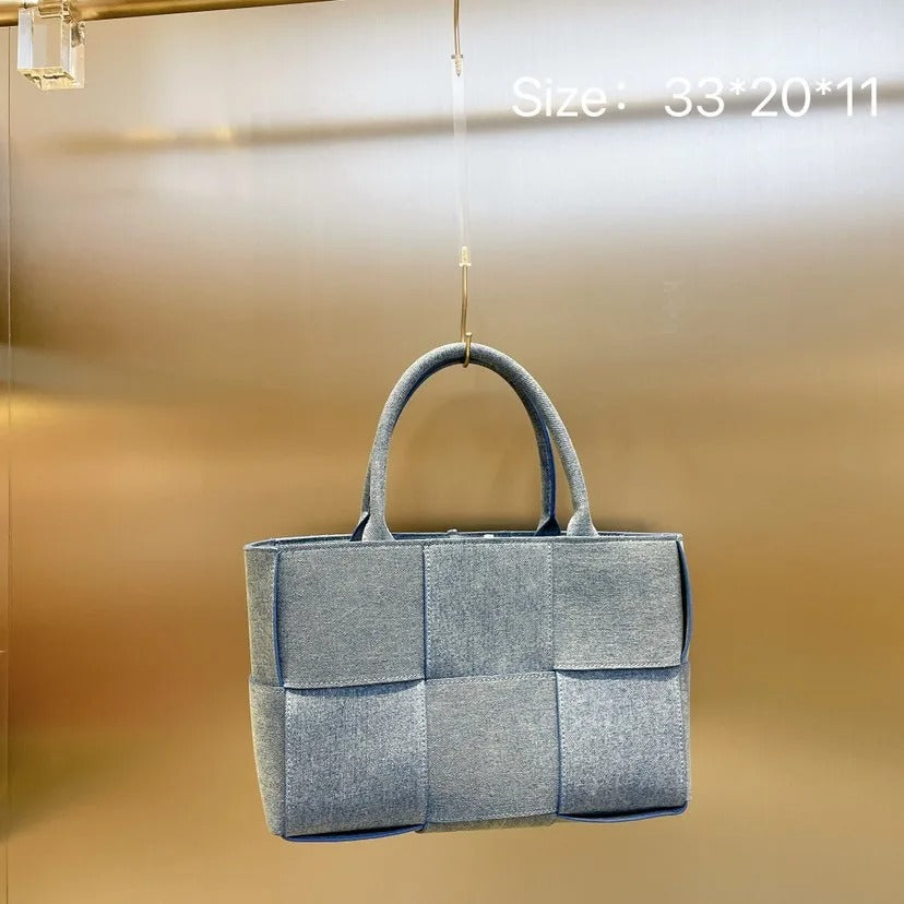 Luxury Denim Women's Handbags Designer Woven Canvas Shoulder Bag Brands Composited Bags for Women